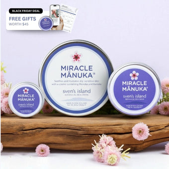 Sven's Island BODY 250g Cream + 55g Balm+ Free Gifts Eczema Soothe & Shield Bundle