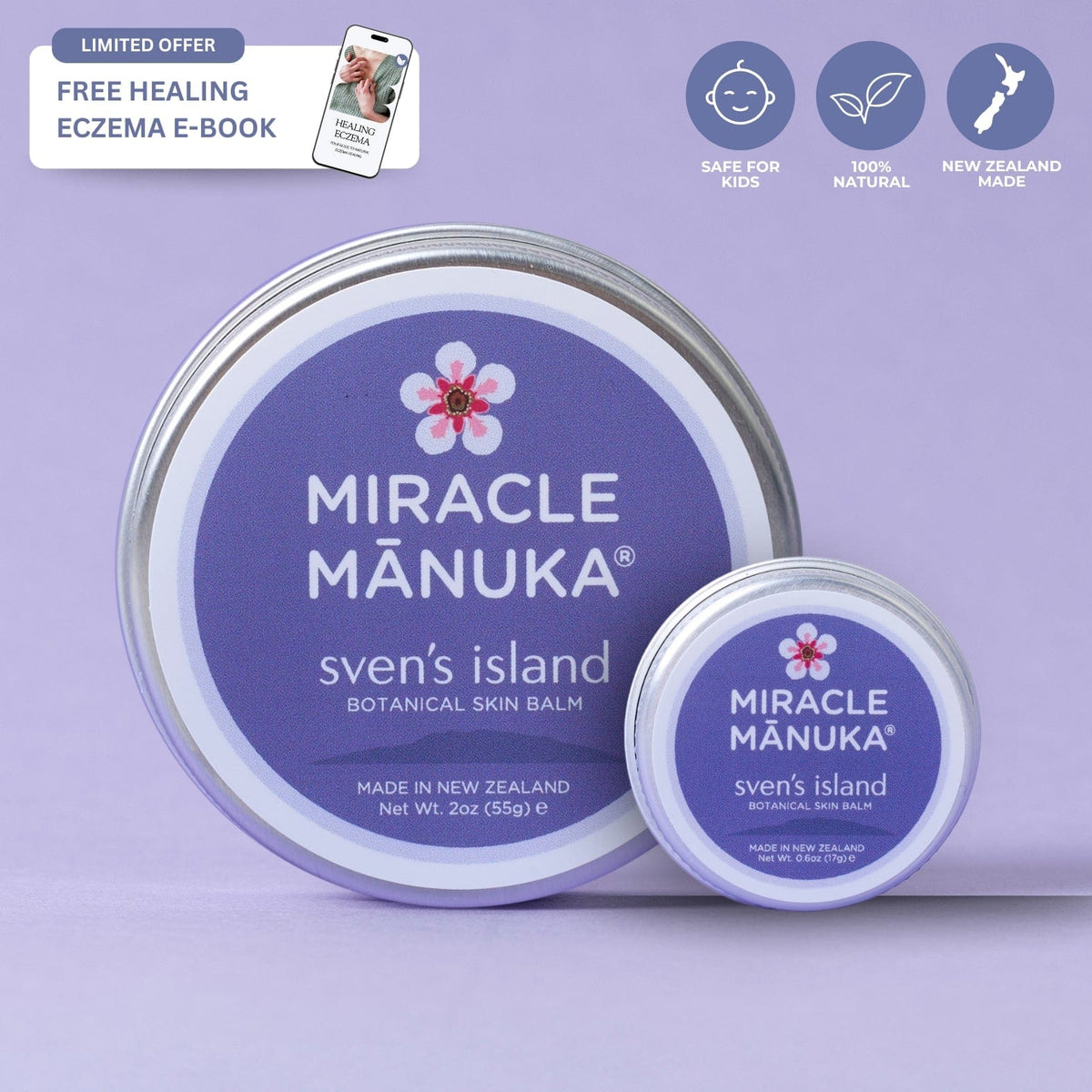 Sven's Island BODY Original 55g Miracle Manuka Bundle - 55g & 17g tin